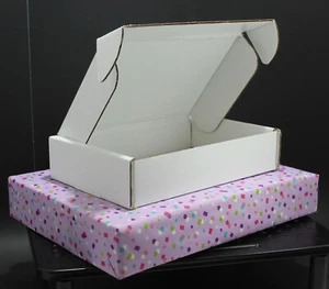 25 pk Premium White Carton Mailer Boxes (inside, imperial dimensions) - Picture 1 of 20
