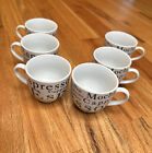 Kirkland's Mini Coffee Mug Cup Lot Of 6 Espresso Mocha Cappuccino