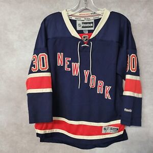 Reebok NHL New York Rangers Henrik Lundqvist 30 Throwback Jersey Youth L XL