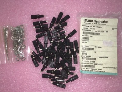 LOTE DE 10 PIEZAS: 7005 KEYSTONE Conector de poste de unión estándar moleteado negro plata Foto 1 de 2