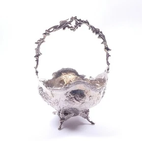 Antike Schale Cherub Design Sterling Silber Scottish Glasgow 1905 HM 129,2g - Bild 1 von 9