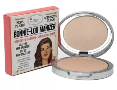 The Balm Cosmetics - BONNIE-LOU MANIZER - Highlighter & Shadow - New In Box - Image 1 of 2