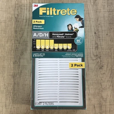 Filtrete A/D/H Allergen Reduction HEPA Air Purifier Replacement Filter, 2 Pack - Image 1 of 4