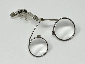 Vintage BEHR Lupe Modell 55 Doppellupe Clip On Uhrmacher USA wie gelesen - Bild 1 von 11