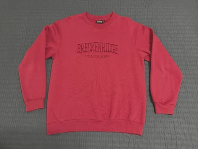 Breckenridge Colorado - Sudadera Crew - Unisex Talla L - ¡Suave! - Rojo ladrillo Foto 1 de 3