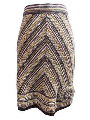 Falda tejida de mezcla de algodón de lana Viola Anthropologie - M Foto 1 de 4