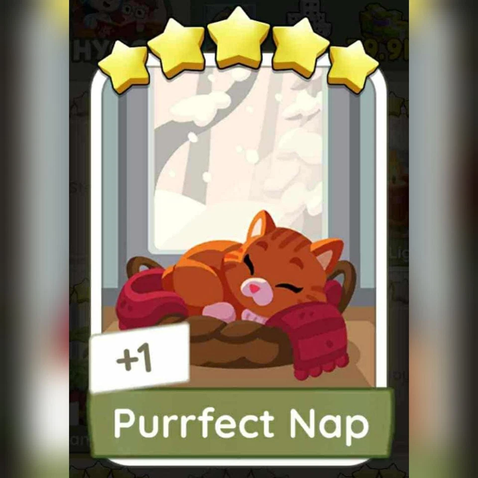 1 x Purrfect Nap (⭐⭐⭐⭐⭐) Set - 19 - Mono_poly_ Go sticker (Fast sending) - Image 1 of 1