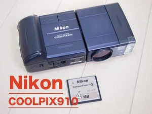 Nikon Coolpix 910 Compact Digital Camera Black Main unit only Used Japan Tested - Picture 1 of 13