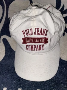 RALPH LAUREN DE COLECCIÓN POLO JEANS CO Papá Gorra Sombrero BÉISBOL SOMBRERO CORREA TRASERA NUEVO CON ETIQUETAS Y2K - Imagen 1 de 10