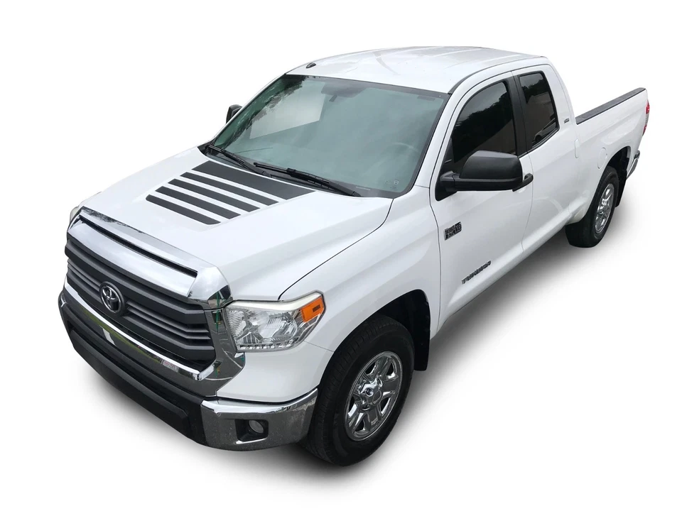 Calcomanías para Toyota Tundra capó central rayas vinilo gráficos pegatinas 2014-2021 Foto 1 de 4