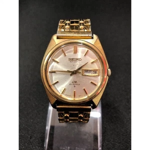 Rare Gold SEIKO 5606-7000 JNR Award Auto 23J Watch Japan Vintage for Collector - Picture 1 of 4
