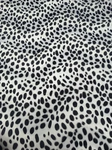 Dalmatian Spotted Velboa Faux Fur Fabric by Yard – Costumes, Pillows, Decor - Picture 1 of 1