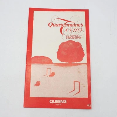 Theater Program Quartermaine's Terms Queen's Theatre October 1981 - Image 1 of 3