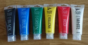 6 tubos de pintura acrílica 120 ml - Imagen 1 de 1