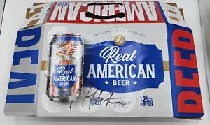 WWE Hulk Hogan Signed AUTOGRAPH REAL AMERICAN BEER CASE - Picture 1 of 1