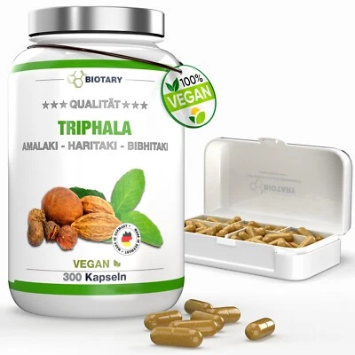 Triphala 300 Kapseln a 750mg, 5 Monatsvorrat, INCLUSIVE KAPSELBOX - Bild 1 von 4