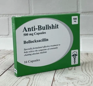 Witz Streichpille Medikamentenbox Geschenk Geschenk Aprilnarrtrick lustige Bullen*** - Bild 1 von 2