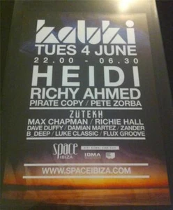 KALUKI 04/06/13 @ SPACE IBIZA 2013 - IBIZA CLUB POSTERS - DJ MUSIC IBZ - Picture 1 of 1