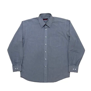 MARKS & SPENCER M&S Shirt Mens Size XL Grey Long Sleeve Non Iron Smart Formal - Picture 1 of 23