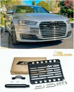EOS For 12-18 Audi A6 C7 With PDC | Front Bumper Tow Hook License Plate Bracket - Bild 1 von 12
