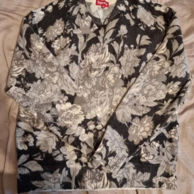 Supreme Printed Floral Angora Sweater (Size M) Mint condition!! - Image 1 of 4