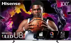 Hisense 100" Class U8 Series Mini-LED ULED 4K Google TV - Picture 1 of 7
