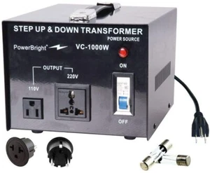 Transformador/convertidor paso arriba y abajo VC1000W PowerBright 1000W - Imagen 1 de 6