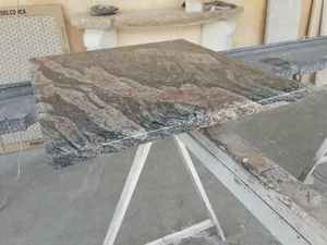 Granit Schneidebrett Kaschmir x Schokolade, Aufschnitt, Käse, Obst, Gemüse 60x40cm - Bild 1 von 4