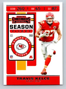Tarjeta coleccionable Panini Contenders #41 Ravis Kelce NFL 2019 TE KC Chiefs @ - Imagen 1 de 2