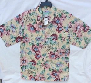 NEW REYN SPOONER VERY BEAUTIFUL HAWAIIAN FLOWERS BUTTON FRONT 100% COTTON XL - Picture 1 of 11