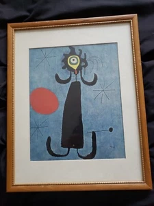 Vintage JOAN MIRO Woman On The Beach #239 Printed In USA Print Is 8"x10" - Picture 1 of 7