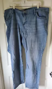 Old Navy Diva 18 normale geflochtene Tasche verblasste Jeans Distress/Waschen - Bild 1 von 7