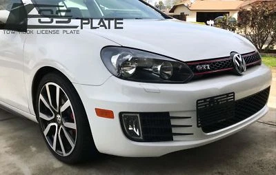 EOS Plate Front Tow Hook License Mount Bracket For 10-14 Volkswagen GTI MK6 Foto 1 de 4