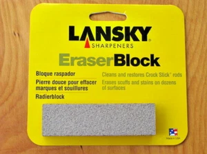 Lansky Knife Sharpener Lansky Eraser Block Crock Stick Rod Cleaner Ceramic Rods - Picture 1 of 3