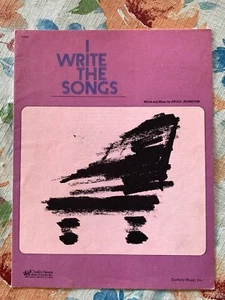 Vintage 1974 Sheet Music "I Write The Songs" By Bruce Johnston - Picture 1 of 5