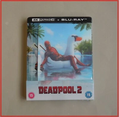 DEADPOOL 2 - UK LENTICULAR 4K ULTRA HD + BLU-RAY STEELBOOK * NEW - Image 1 of 4
