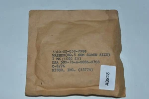 WASHER Flat No.5 Nom Screw Size DSA 500-76-A-0086-0708 C-8/76 (AB818) - Bild 1 von 2