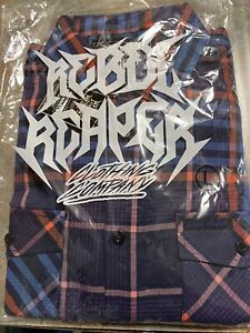 Rebel Reaper Flannel Men’s Size Large “GALAGA” 🔥 Limited Edition (NOT DIXXON)