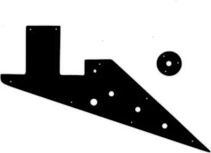 WD Custom Pickguard For Left Hand Gibson 1958-1959 And 1962-1963 Flying V Kor... - Picture 1 of 1