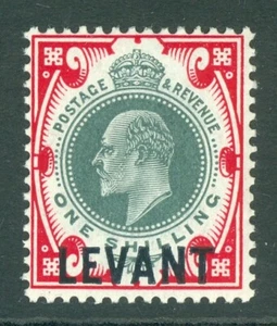 Levante británico SG L10 1905-12. 1/- verde opaco y carmín. Fino desmontado como nuevo... - Imagen 1 de 1