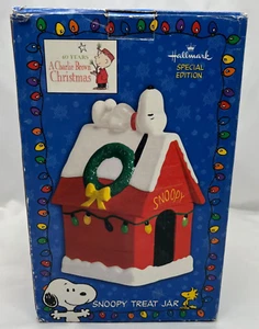 Hallmark Special Edition Snoopy Treat Jar 40 yrs A Charlie Brown Christmas 2005 - Picture 1 of 15