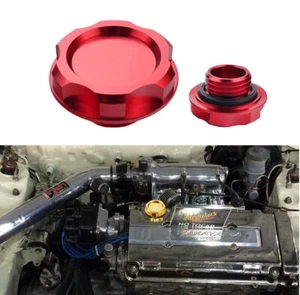 Aspeed Power Oil Cap RED Oil Fuel Filter Racing Engine Tank Cap Cover for HONDA - Picture 1 of 4