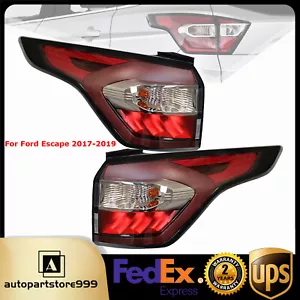 Fits Ford Escape 2017-2019 Pair Outer Side Tail Lights Rear Brake Lamps LH + RH - Picture 1 of 11