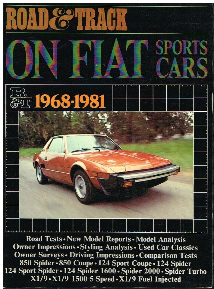 FIAT 124 & 850 CUPÉ / SPIDER X1/9 1300 1500 (1968-81) PERÍODO LIBRO DE PRUEBAS EN CARRETERA Foto 1 de 1