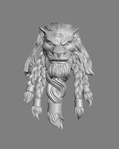 Battle Beast Thokk v2 Invincible Image Comics Custom Kopf für Actionfiguren - Bild 1 von 2