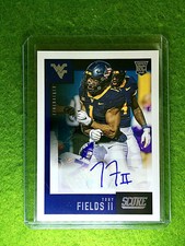 TONY FIELDS II AUTO ROOKIE CARD AUTOGRAPH BROWNS SP RC 2021 Score  WEST VIRGINIA