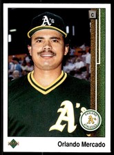 1989 Upper Deck Orlando Mercado Oakland Athletics #624