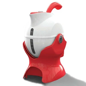 Red and White Electric Uccello Kettle The Easy Pour Tipping Kettle