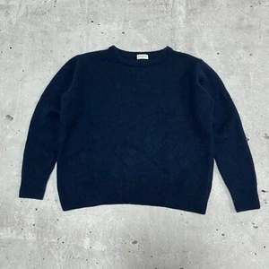 Dries Van Noten Sweater Crew Neck Navy Blue Wool With Cashmere Women’s S - Picture 1 of 10