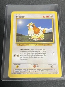 Pidgey - Base Set - 57/102 - Common - Pokemon Karte - Unlimited Edition - NM - Bild 1 von 3